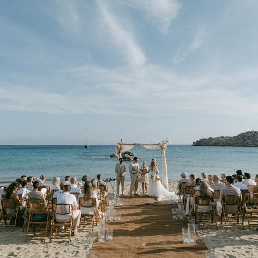 Kalua Beach wedding Mykonos